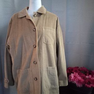 Women's Tan Corduroy Jacket, size S